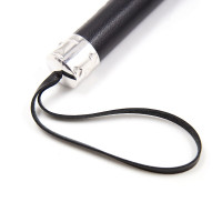 Флоггер с сердцем DS Fetish Flogger M black with heart metal