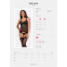 Комплект корсет с трусиками Obsessive 860-COR-1 черный, S/M