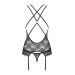 Комплект корсет с трусиками Obsessive 860-COR-1 черный, S/M