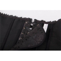 Корсет з квітковим принтом Star Night Corset Top з гачками та шнурівкою, чорний, XS (без коробки)