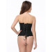 Корсет с цветочным принтом Star Night Corset Top с крючками и шнуровкой, черный, XS (без коробки)
