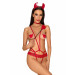 Костюм дьяволицы Obsessive Evilia red L/XL 4 предмета