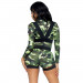 Костюм военной Leg Avenue Goin Commando, M, 2 предмета, зеленый
