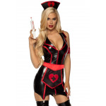 Костюм сексуальной медсестры S Naughty Nurse Leg Avenue, 4 предмета