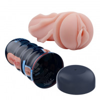 Мастурбатор реалістичний із вакуумом Pretty Love Masturbator Vacuum Cup, в колбі, 18 х 7 см