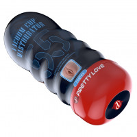 Мастурбатор реалістичний із вакуумом Pretty Love Masturbator Vacuum Cup, в колбі, 18 х 7 см