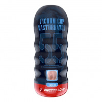 Мастурбатор реалістичний із вакуумом Pretty Love Masturbator Vacuum Cup, в колбі, 18 х 7 см
