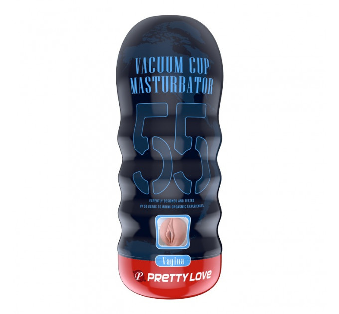 Мастурбатор реалистичный с вакуумом Pretty Love Masturbator Vacuum Cup, в колбе, 18 х 7 см