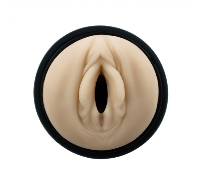 Мастурбатор вагина из киберкожи Adrien Lastic Siltex Ultra, бежевый в серой колбе