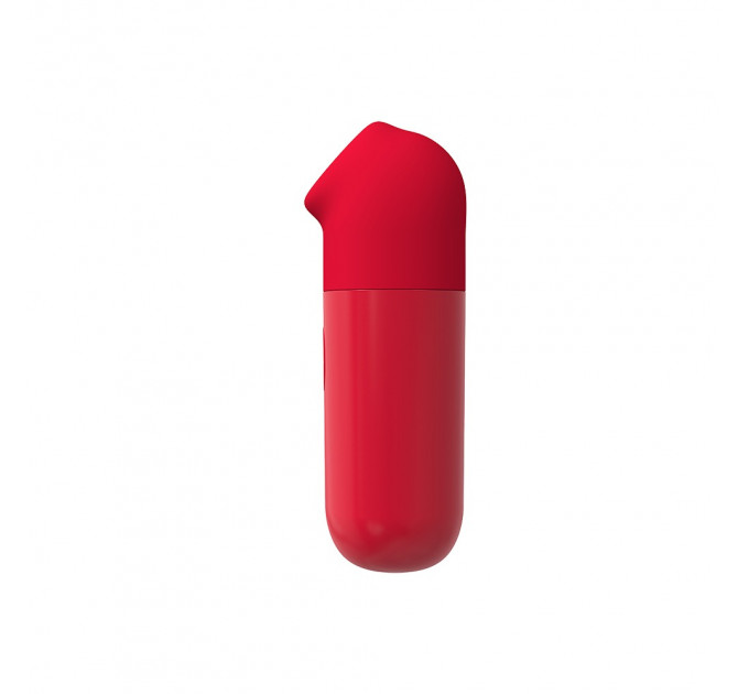 Мини вибратор Chisa 69 ECSTASY Marker Pen с вакуумной стимуляцией клитора, красный