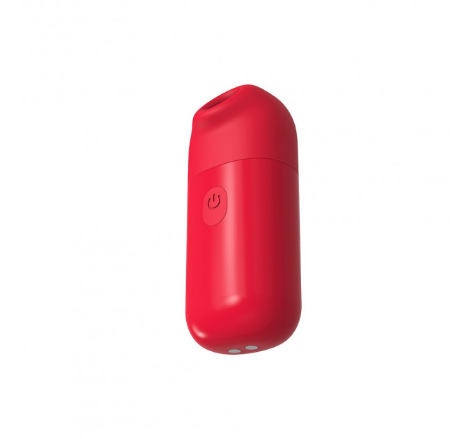 Мини вибратор Chisa 69 ECSTASY Marker Pen с вакуумной стимуляцией клитора, красный