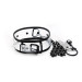 Ошейник с поводком DS Fetish Collar with leash transparent