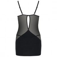 Пеньюар LUMIA CHEMISE black S/M - Passion