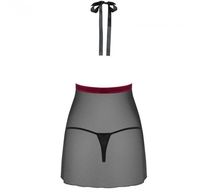 Пеньюар Obsessive Rossita черный, S/M