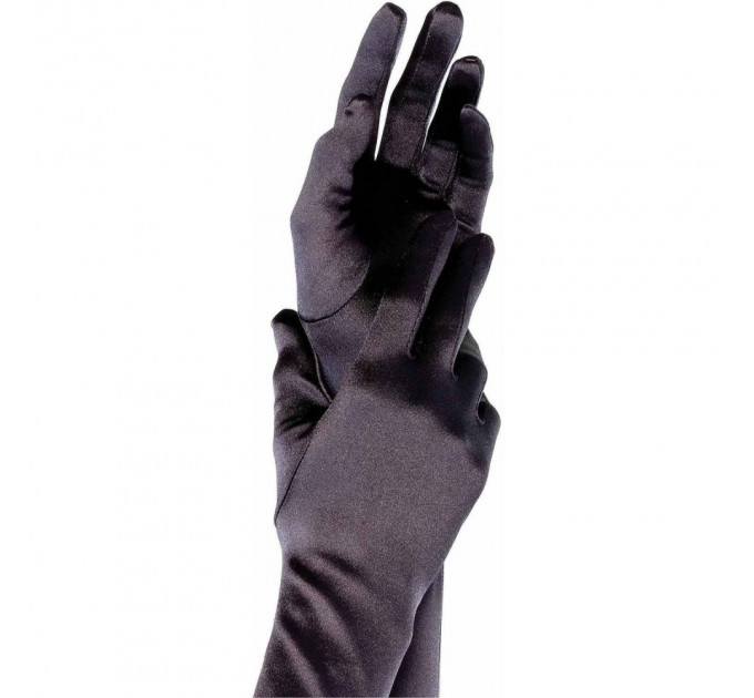 Рукавички One Size Extra Long Opera Length Satin Gloves від Leg Avenue, чорні