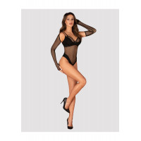 Перчатки в мелкую сеточку Nesari Obsessive, черные, XS/S