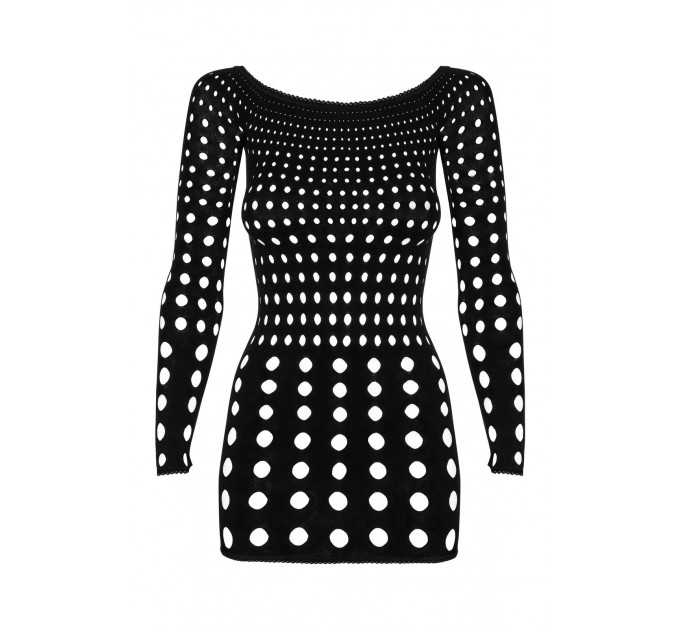 Платье Obsessive Rocker с перфорацией, черное, S/M/L