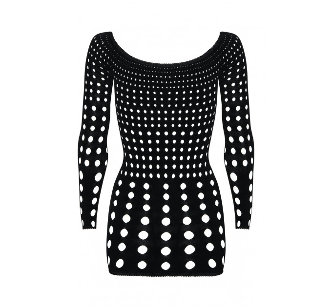 Платье Obsessive Rocker с перфорацией, черное, S/M/L