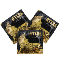 Презерватив латексний класичний Atlas Black чорного кольору (ціна за 1 шт.)