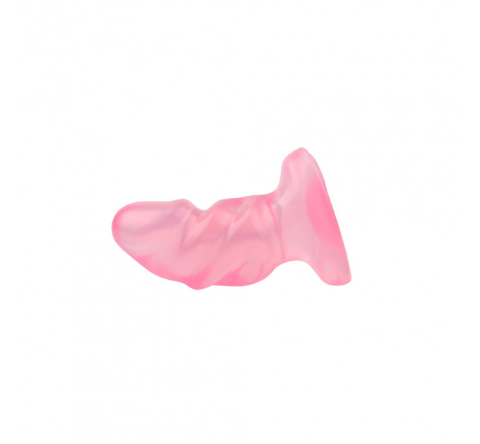 Рифленная анальная пробка Chisa Hi-Rubber Raging Mini Plug Pink
