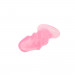 Рифленная анальная пробка Chisa Hi-Rubber Raging Mini Plug Pink