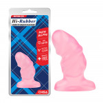 Рифленная анальная пробка Chisa Hi-Rubber Raging Mini Plug Pink