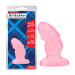 Рифленная анальная пробка Chisa Hi-Rubber Raging Mini Plug Pink
