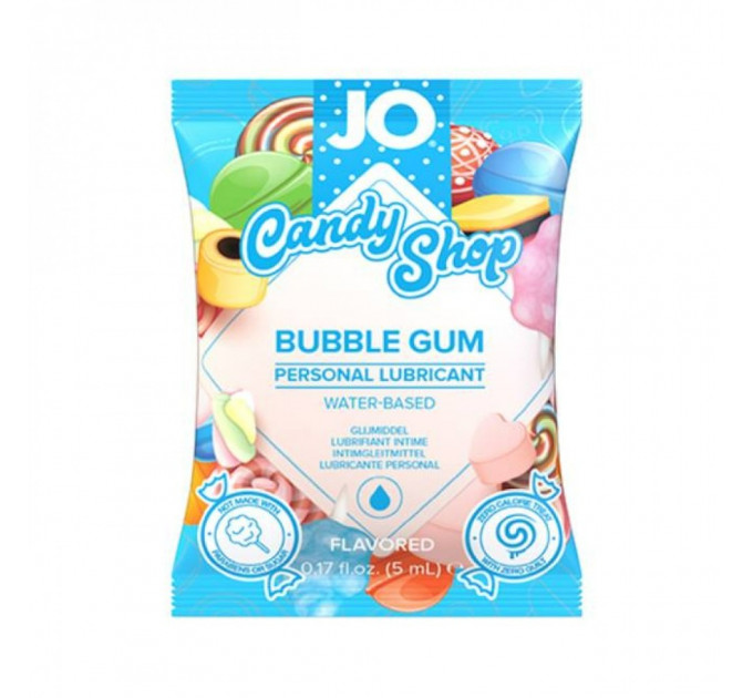Саше Candy Shop лубрикант со всусом Bubblegum 5 мл System JO