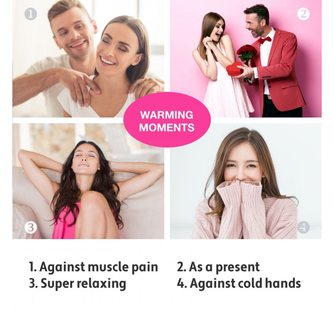Серця для гарячого масажу Loverspremium Hot Massage Hearts
