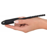 Стимулятор уретри з вібрацією You2Toys Pearl Dilator рельєфний, чорний
