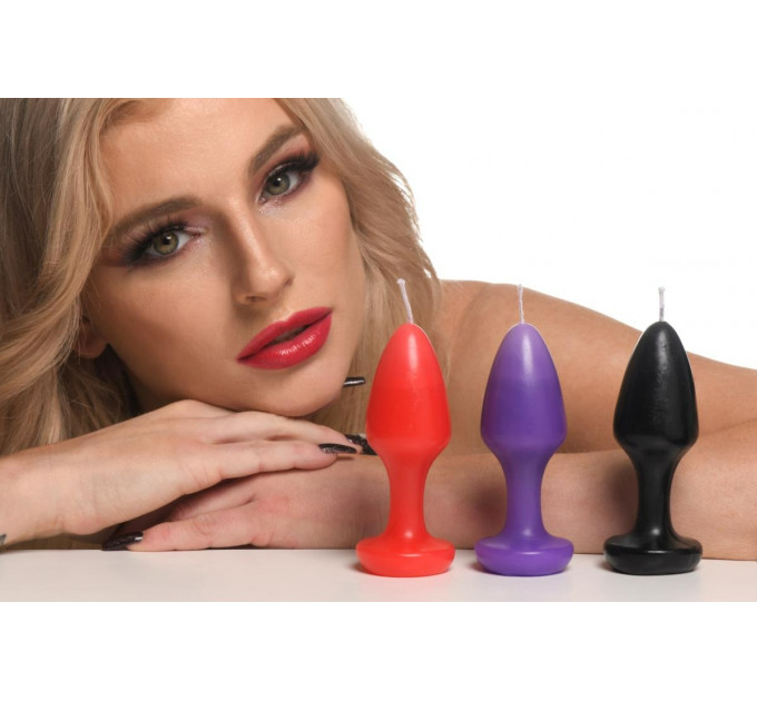Свічки у формі пробки масажні Kink Inferno Butt Plug Druipkaarsen