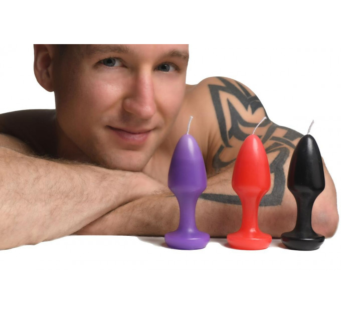 Свічки у формі пробки масажні Kink Inferno Butt Plug Druipkaarsen