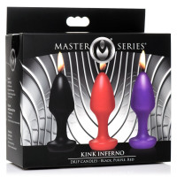 Свечи в форме пробки массажные Kink Inferno Butt Plug Druipkaarsen