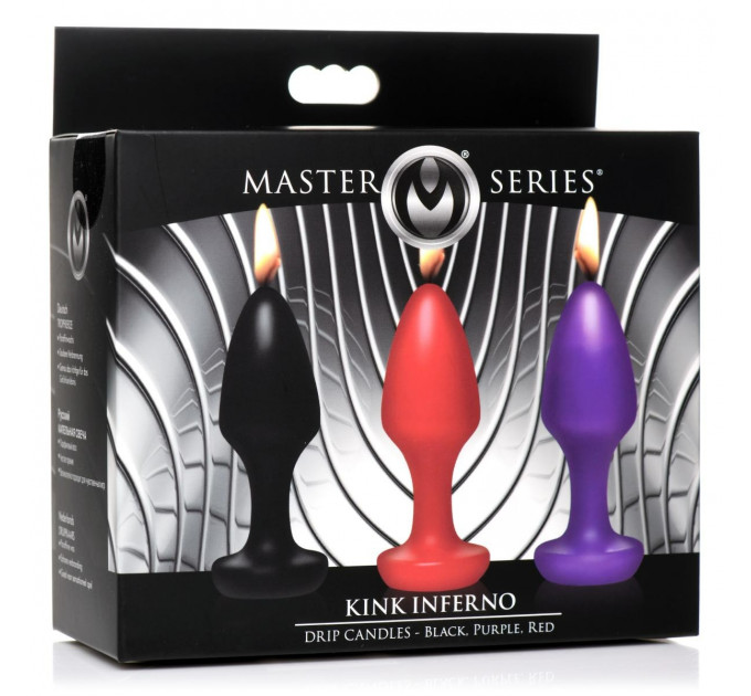 Свічки у формі пробки масажні Kink Inferno Butt Plug Druipkaarsen