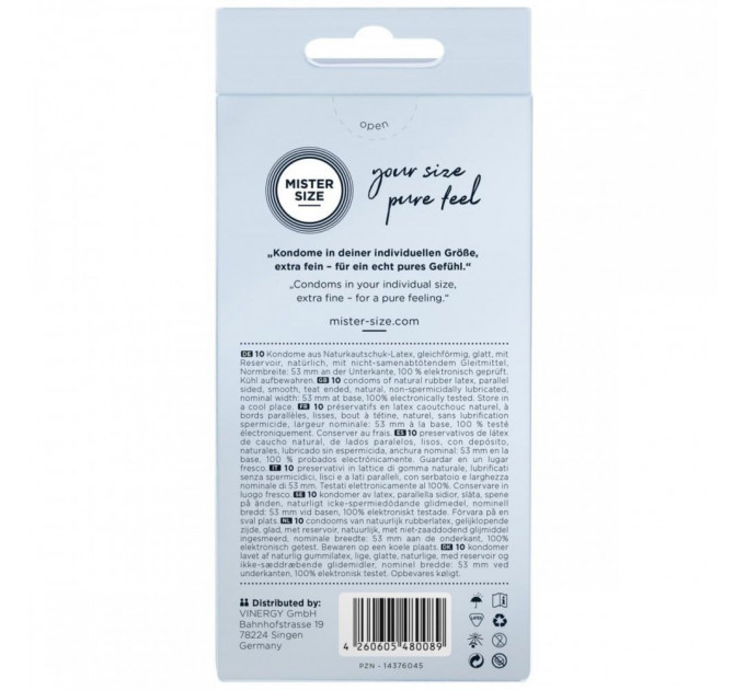 Презервативи Mister Size 53mm pack of 10