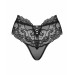 Трусики кружевные Obsessive Elizenes L\XL Black