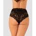 Трусики кружевные Obsessive Elizenes L\XL Black