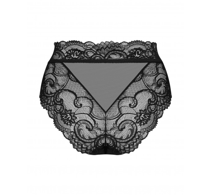 Трусики кружевные Obsessive Elizenes L\XL Black