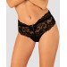Трусики кружевные Obsessive Elizenes L\XL Black
