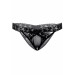 Трусики кружевные с открытым доступом Daring Intimates Alessandra, черный, S/M