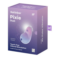 Вакуумний стимулятор клітора Satisfyer Pixie Dust, фіолетово-рожевий