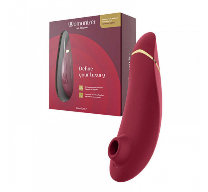 Вакуумный клиторальный стимулятор Womanizer Premium 2 Bordeux