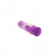Вибратор прозрачный с рельефом Chisa Crystal Jellie Pleaser на батарейках, фиолетовый
