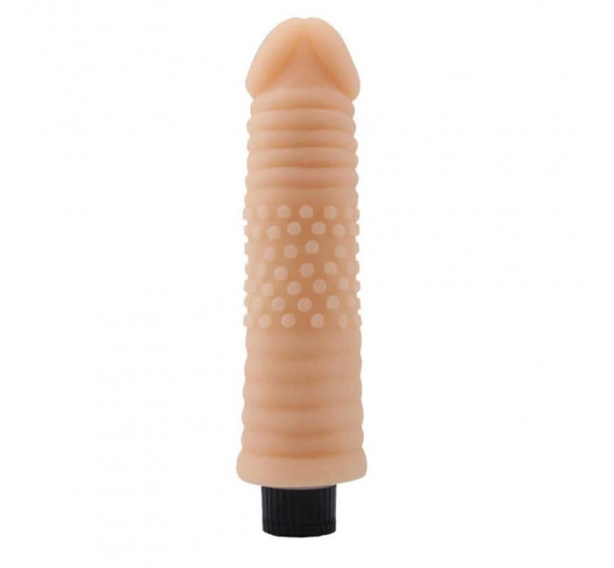 Вибратор реалистичный с рельефом Chisa Real Touch XXX бежевый