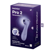 Вібратор кліторальний вакуумний SATISFYER PRO 2 покоління 3 BLUETOOTH бузковий