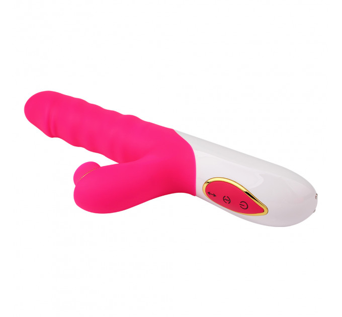 Вибратор кролик с вакуумной стимуляцией CHISA Intimate Melody Clit Kisser THruster, розовый