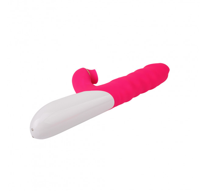 Вибратор кролик с вакуумной стимуляцией CHISA Intimate Melody Clit Kisser THruster, розовый