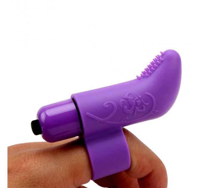 Вибратор для клитора на палец Chisa Mis Sweet Finger Vibe с рельефом, фиолетовый