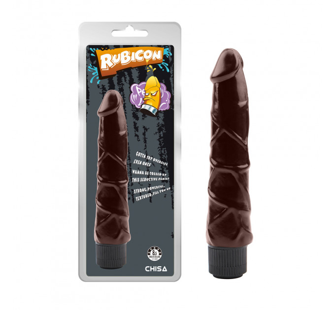 Вибратор реалистик Chisa Ignite vibrating Cock, коричневый