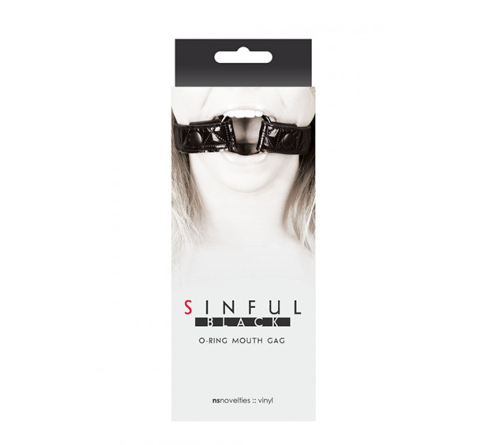 Кляп SINFUL BLACK O-RING MOUTH GAG